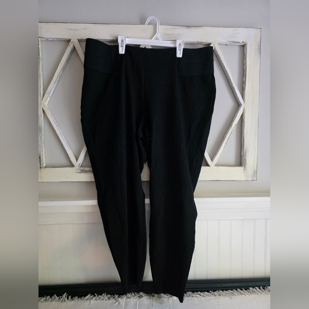 Lane Bryant Plus Size 22 Black Spandex Stretch Women's Dress Pants Business